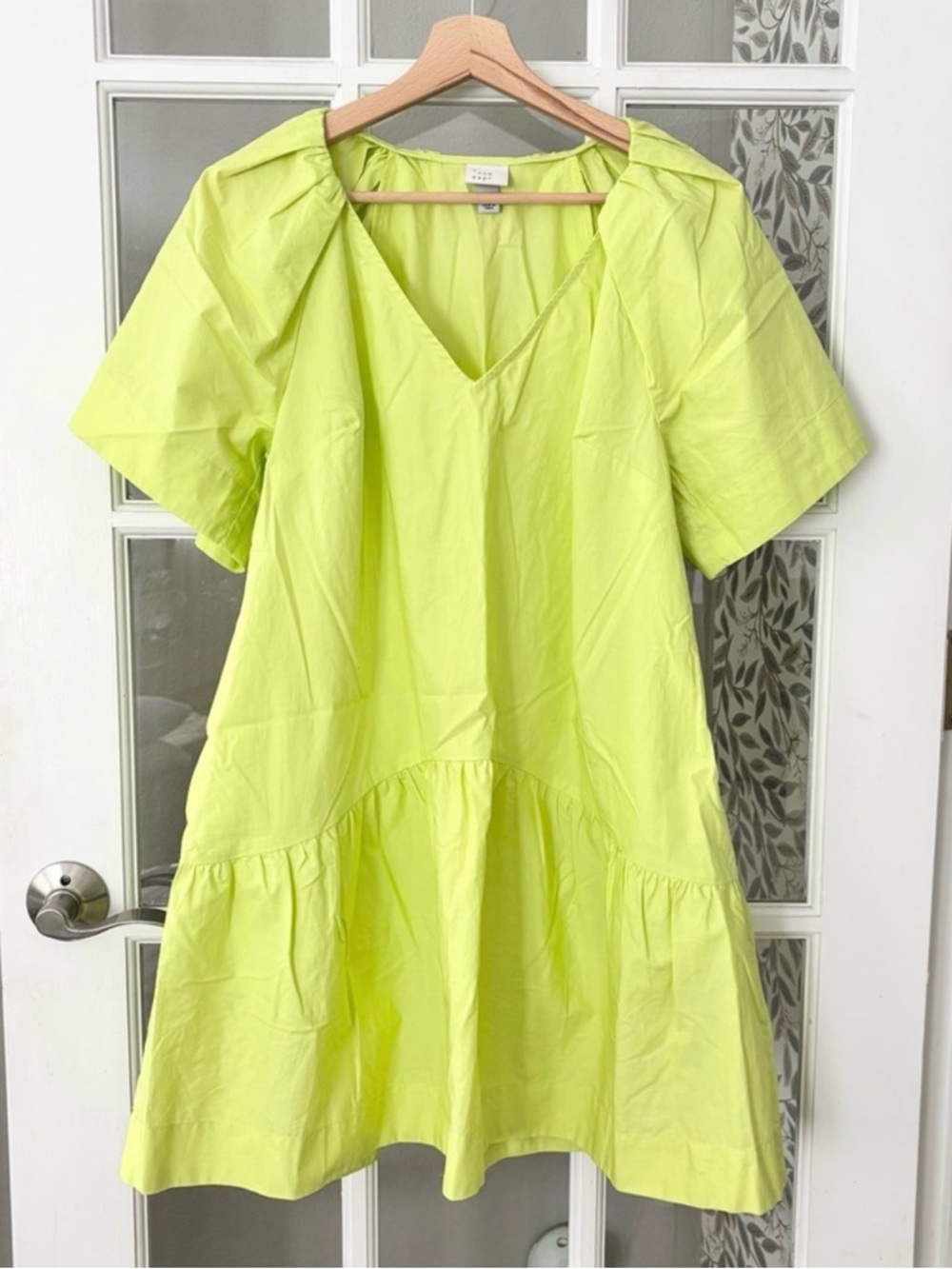 A NEW DAY Lime Ruffle Babydoll Dress Sz S NWOT
